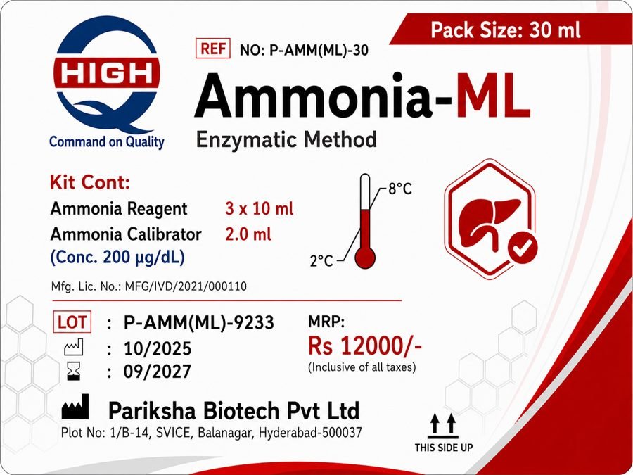 Ammonia-ML Kit - P-AMM(ML)-30