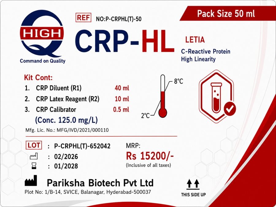 CRP-HL (High Linearity) Kit - P-CRPHL(T)-50
