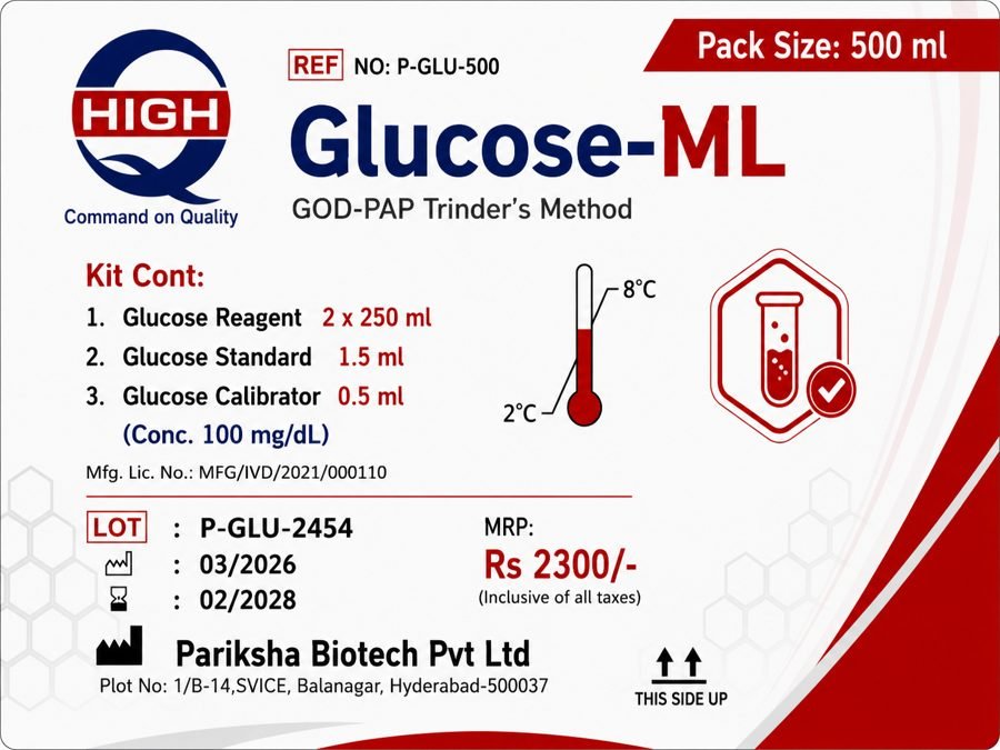 Glucose-ML Kit - P-GLU-500