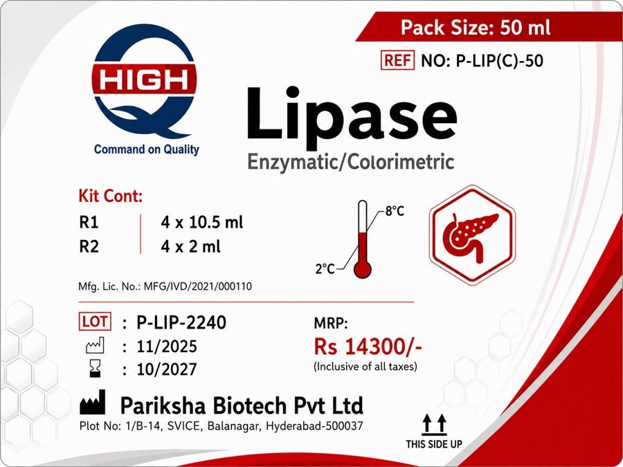 Lipase Kit - P-LIP(C)-50