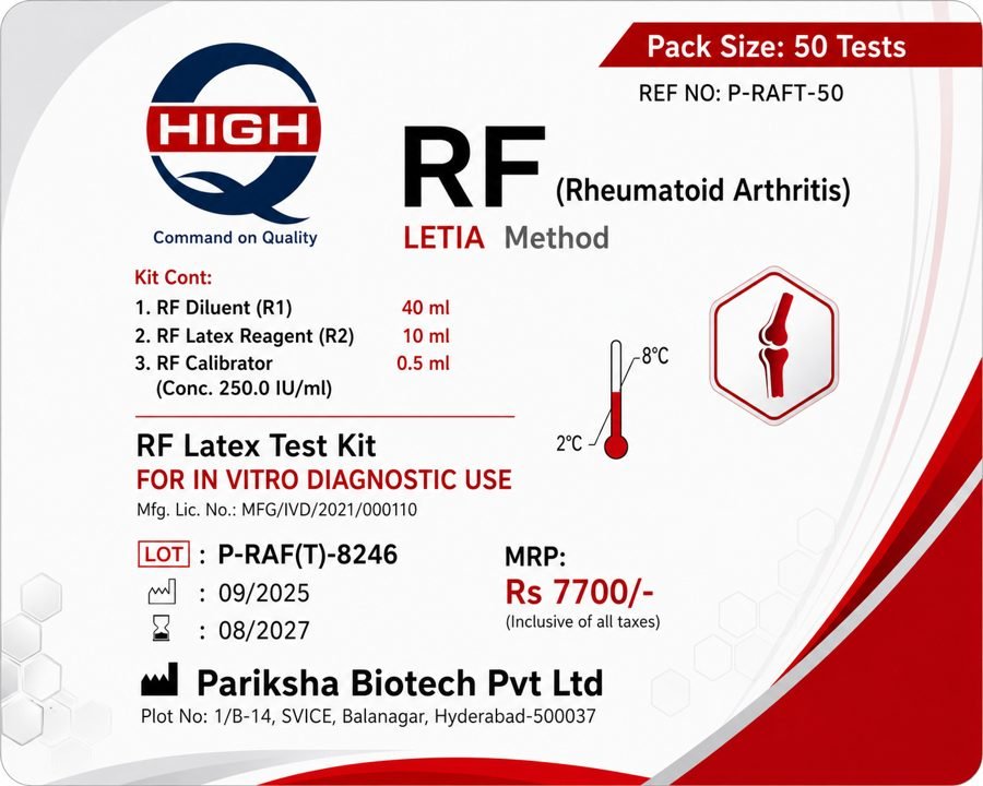 RF Latex Test Kit - P-RAFT-50