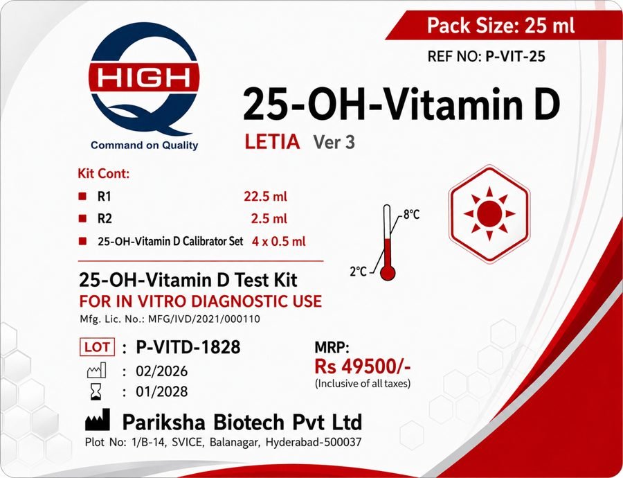 25-OH-Vitamin D Test Kit - P-VIT-25